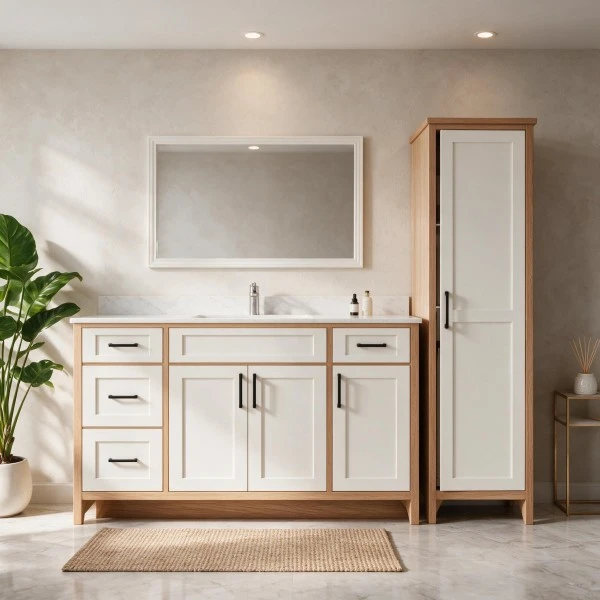 Bath Vanity With Linen Cabinet high quality