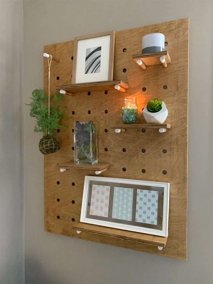 Easy-install Self-Adhesive Wooden Pegboards suppliers
