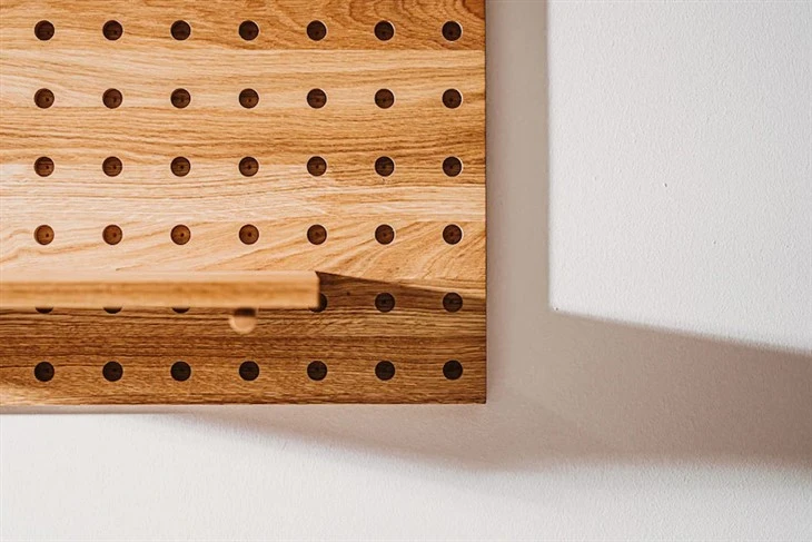 Easy-install Self-Adhesive Wooden Pegboards factory
