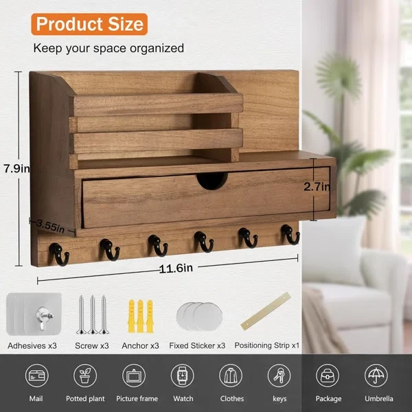 Easy Install Wooden Key Holders factory