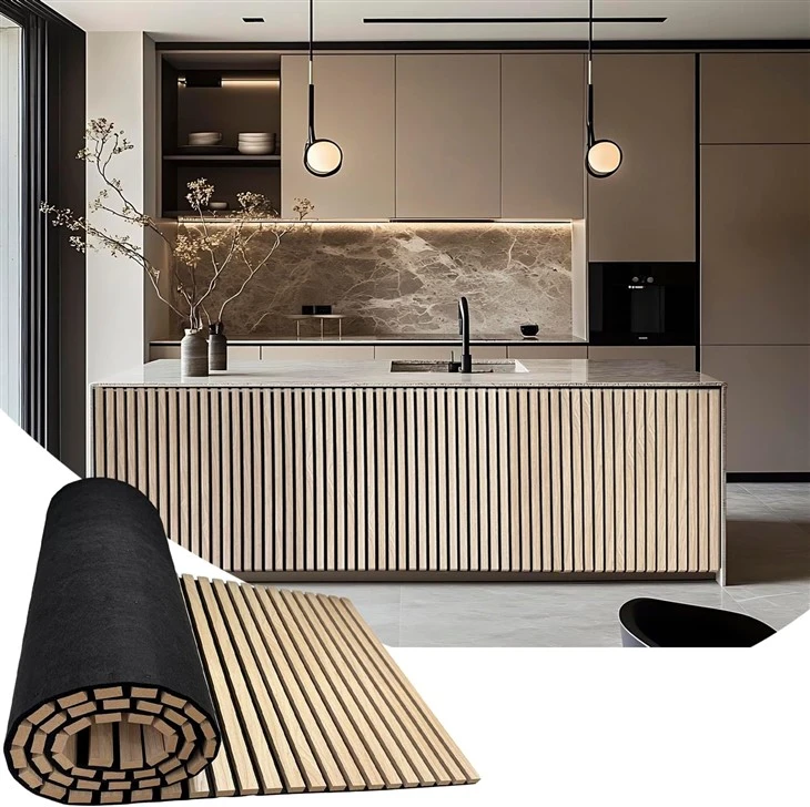 Flexible Acoustic Slat Wooden Panel suppliers