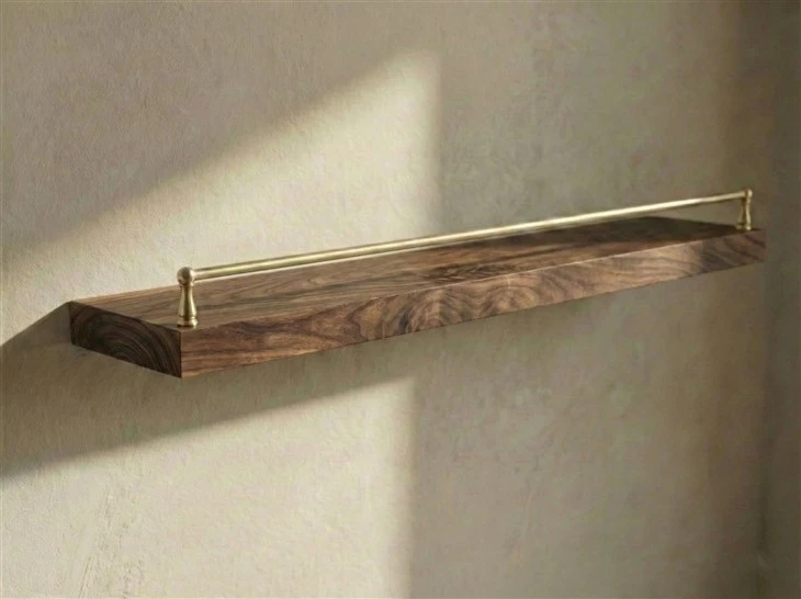 Invisible Mounting Solid Wood Shelves factory