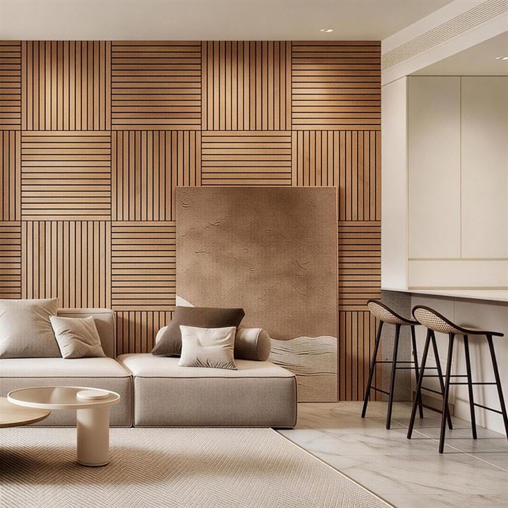 Natural Oak Acoustic Slat Wall Panels suppliers