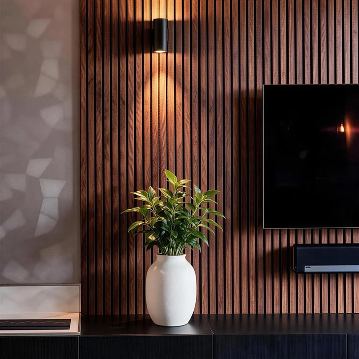 Solid Wood Acoustic Slat Wall Panels factory