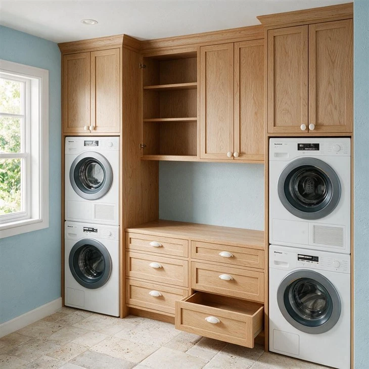 Space-saving Wall-mounted Laundry Storage Cabinets high quality
