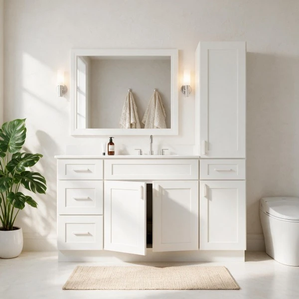 Bath Vanity with Linen Cabinet