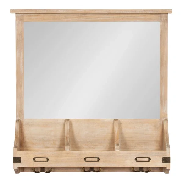 Large Capacity Wood Mail Organizer