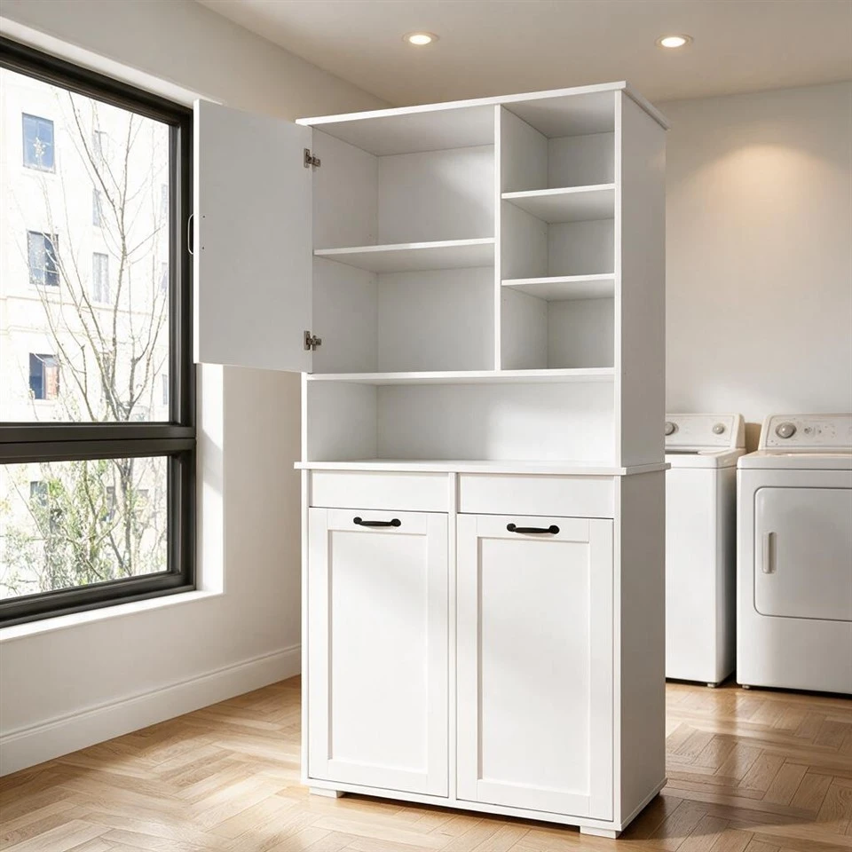 Modern Laundry Storage Cabinets with Doors