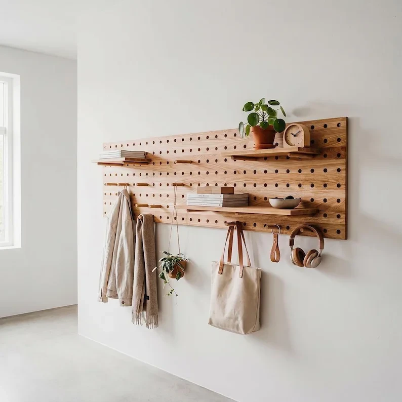 Ready To Assemble Wooden Pegboard