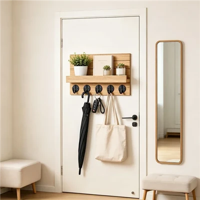 Easy Install Wooden Key Holders