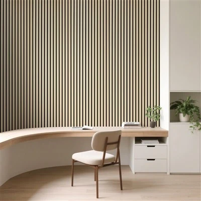Flexible Acoustic Slat Wooden Panel