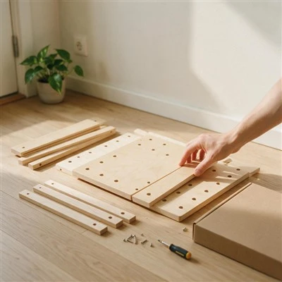 Hanging DIY Wooden Pegboard