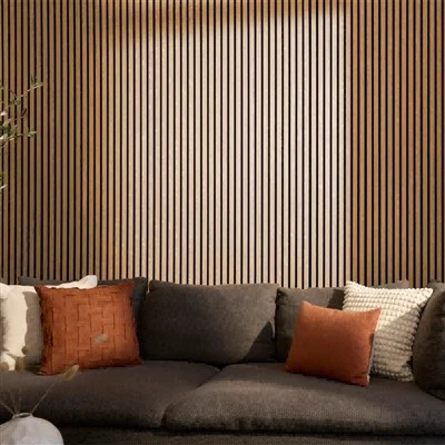 Modern Minimalist Wood Slat Accent Wall