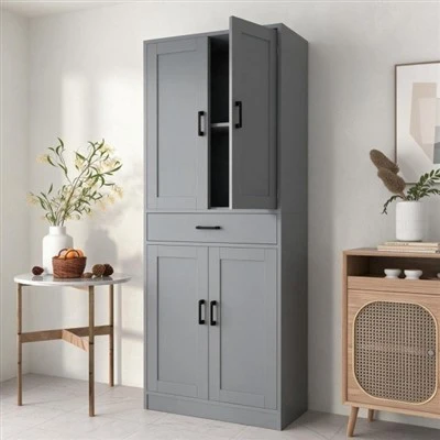 Tall Cabinet with Shelves and Drawers