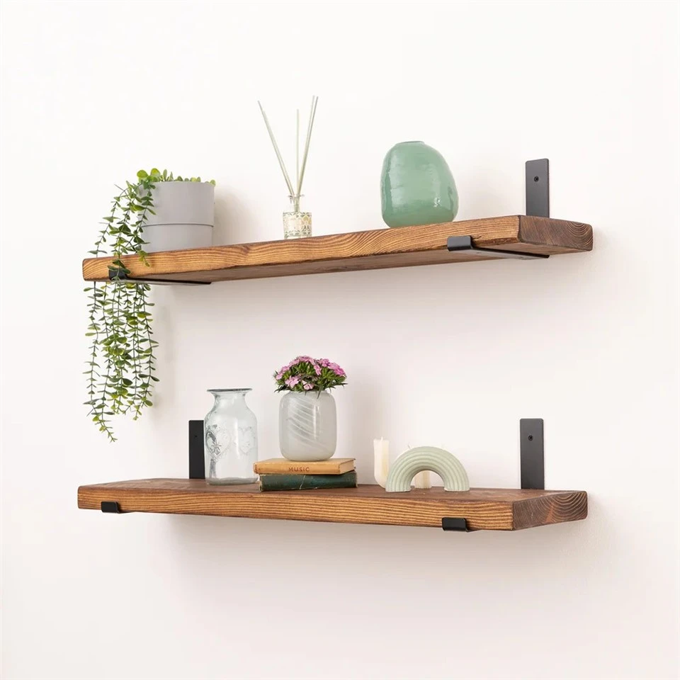 Wood Floating Bookshelves